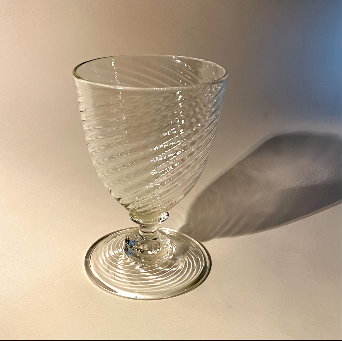 optical crystal goblet