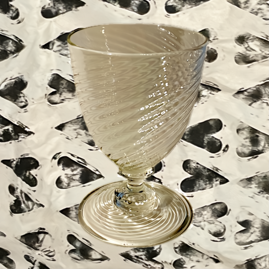 optical crystal goblet