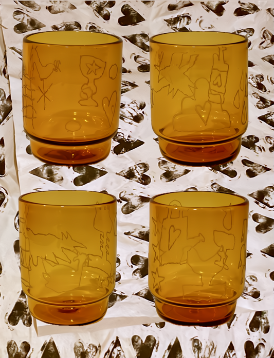 Amber Stacking Cup Set